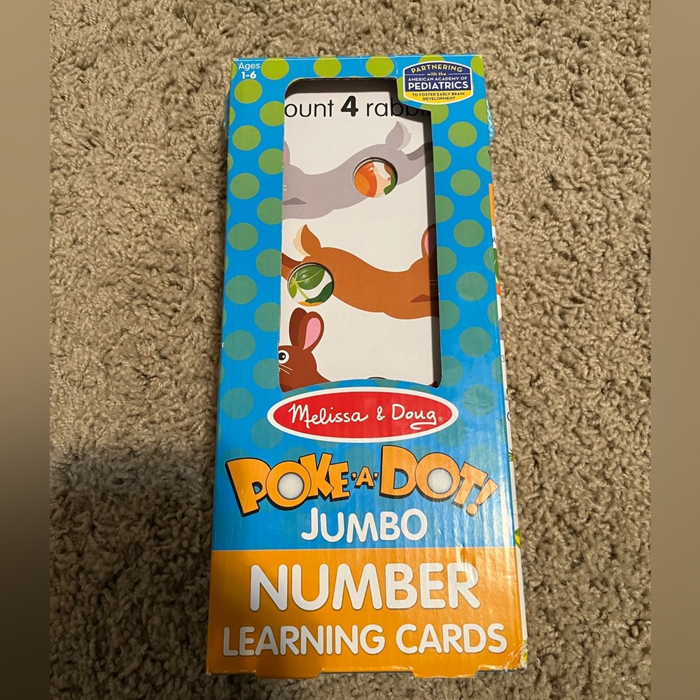 Poke-a-Dot Number Learning Cards